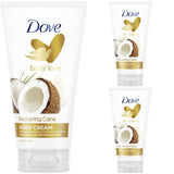 DOVE - Body Love Restoring Care Hand Cream with Coconut Oil & Almond Milk for Dry Skin 75ml  - CHOOSE A PACK SIZE DISCOUNT