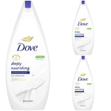 DOVE Deeply Nourishing Body Wash for Dry Skin 450ml Bottles- CHOOSE A PACK SIZE DISCOUNT