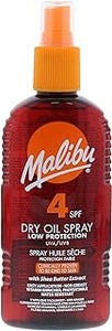Malibu 200ML Dry Oil SPF 4 - CHOOSE A PACK SIZE DISCOUNT