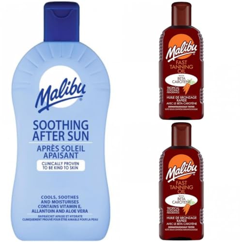 3 pack Set Of Fast Tanning Oil 200ML X 2 & Soothing After Sun x 400ML